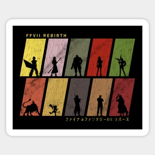 FFVII Rebirth Character Silhouettes Sticker